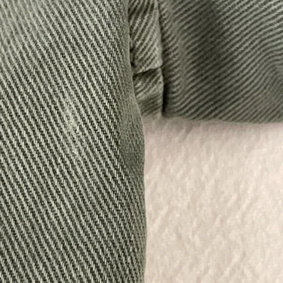 Gap Relaxed Utility Jacket Green Women's M 100% Cotton - Picture 4 of 6